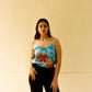 Paneni - Pure Silk Cami Top - Hand-Painted Florals shirts, 