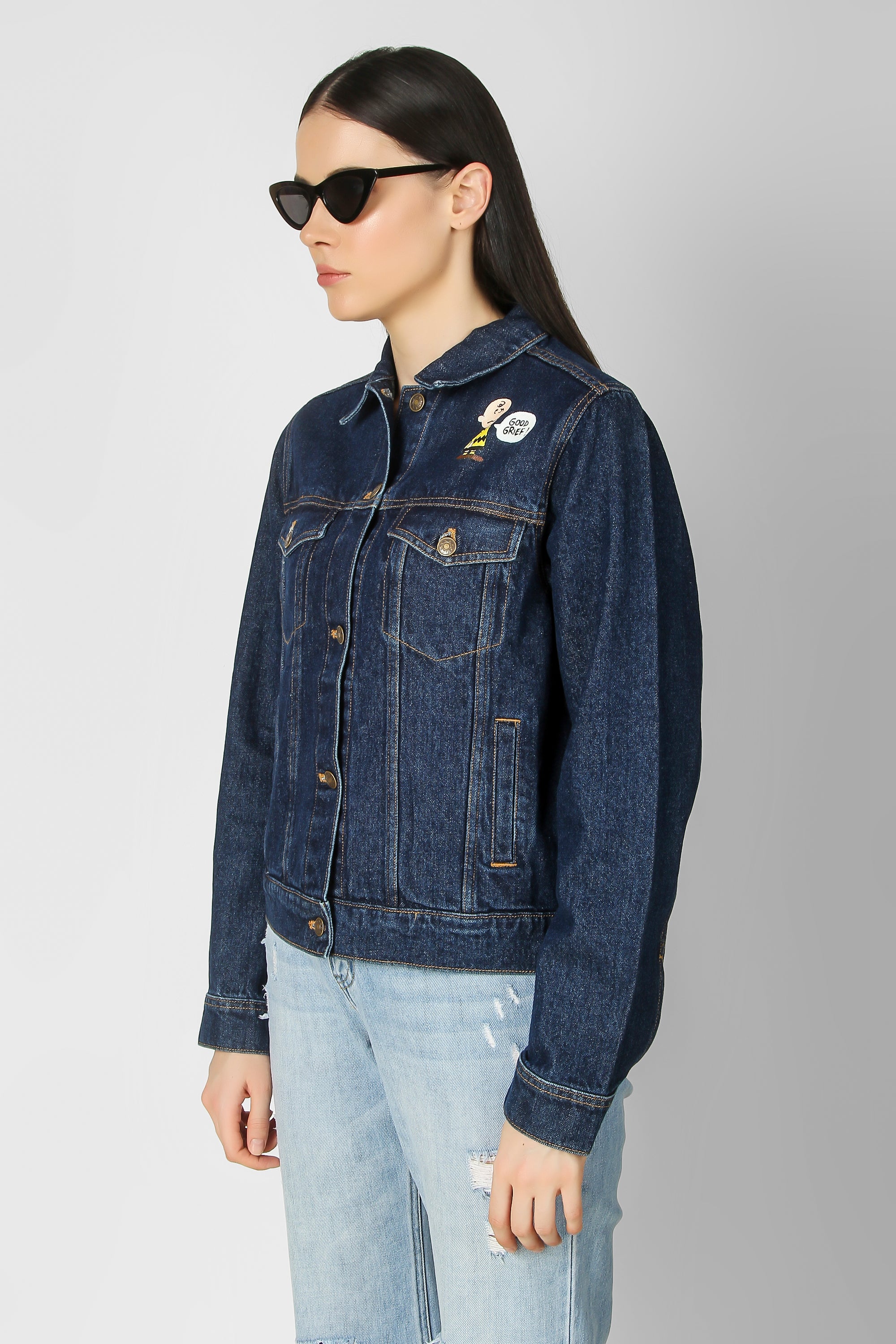 A.p.c. Outlet: jacket for woman - Denim | A.p.c. jacket COFDIF09122 online  at GIGLIO.COM