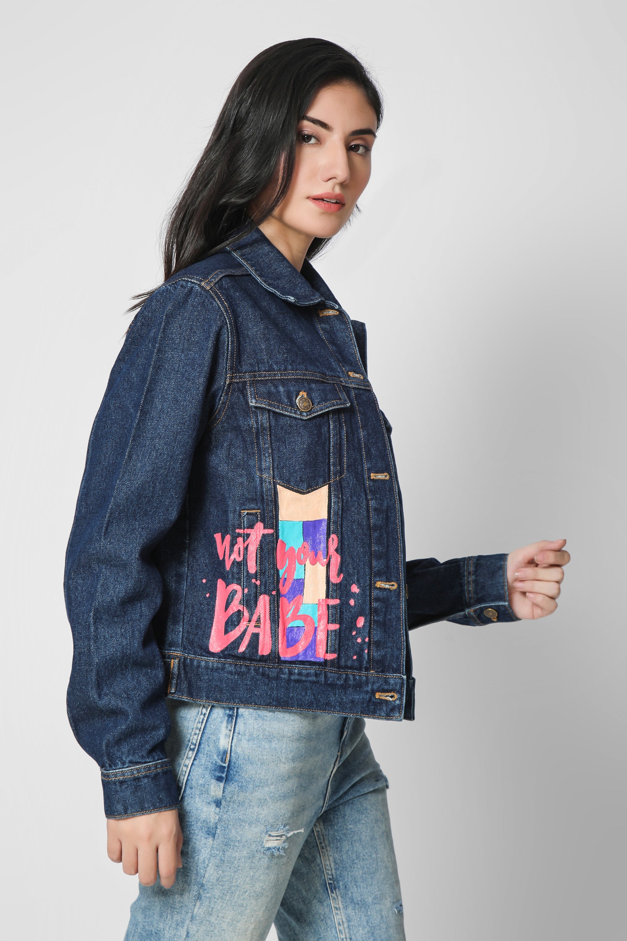 KALI GODDESS Hand Painted Custom Denim Jean Jacket - Etsy | Hand painted  denim jacket, Custom denim, Painted jacket