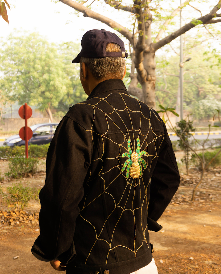 spider denim jacket 131