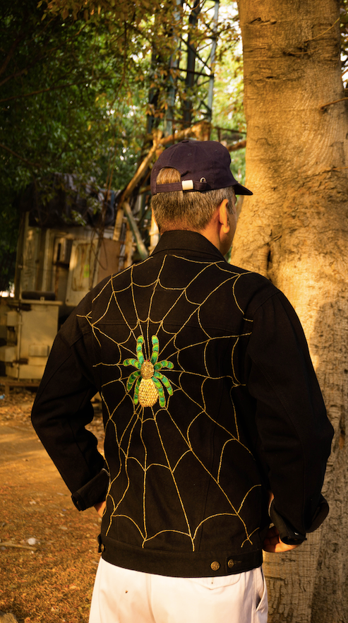 ASMR DIY 🕷️ Spider & Web Embroidery on Jeans pockets🕸️ Soft spoken  Tutorial 🎃 Halloween idea 👻 - YouTube