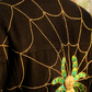 Black Hand-embroidered Denim Jacket by Paneni denim jacket, 